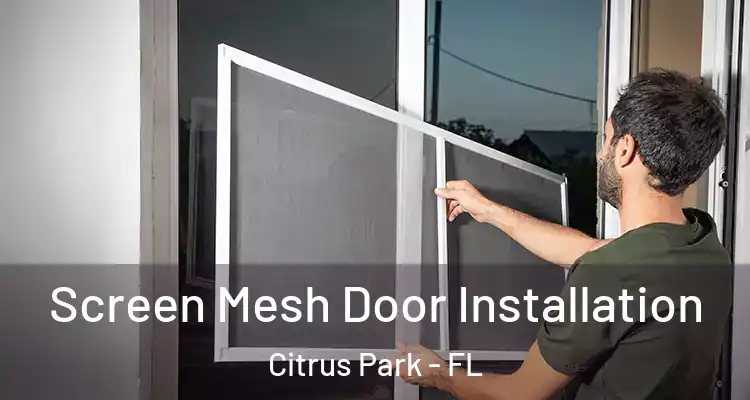 Screen Mesh Door Installation Citrus Park - FL